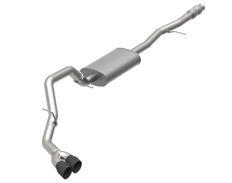 Chevrolet 1500 Series Performance Exhaust - Rear - Kooks Headers - Cat Back - Black - `19-`20